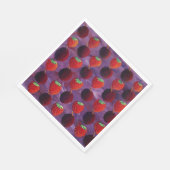 Serviette En Papier Fraises et prunes Fruits rouges (Coin)