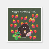 Serviette En Papier Fraises Mole Spring Personnalisées (Devant)