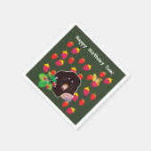 Serviette En Papier Fraises Mole Spring Personnalisées (Coin)