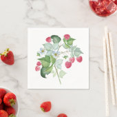 Serviette En Papier Framboise (En situation)