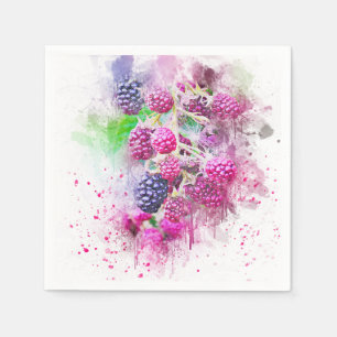 Serviette En Papier Framboise