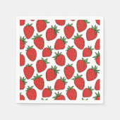 Serviette En Papier Framboise | Décor Fruit À Thème De Fruit (Devant)