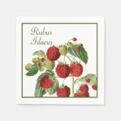 Serviette En Papier Framboises rouges (Devant)