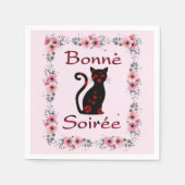 Serviette En Papier Français : Papier Bonne Soiree Napkin (Devant)