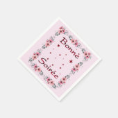 Serviette En Papier Français : Papier Bonne Soiree Napkin (Coin)