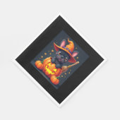 Serviette En Papier Française Bulldog sorcière Citrouille Halloween Ho (Coin)