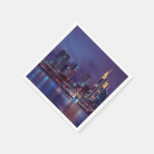 Serviette En Papier Francfort Allemagne la nuit (Coin)