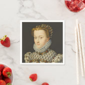 Serviette En Papier Francois Clouet - Elisabeth d'Autriche (En situation)