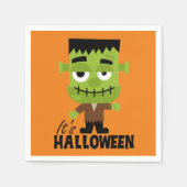 Serviette En Papier Frankenstein C'est Halloween (Devant)