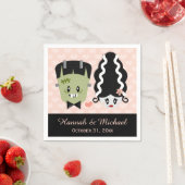 Serviette En Papier Frankenstein Halloween Mariage (En situation)