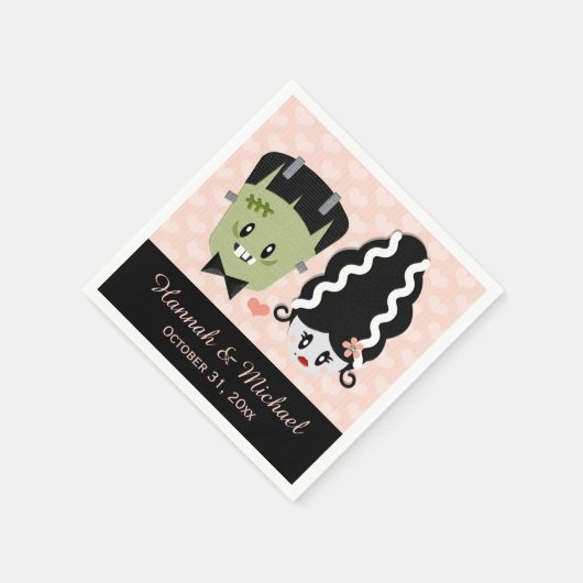 Serviette En Papier Frankenstein Halloween Mariage (Coin)
