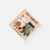 Serviette En Papier Frankenstein Monster & Ghost Éffrayant Cute Hallow (Coin)
