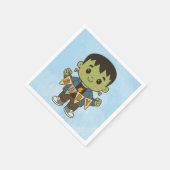 Serviette En Papier Frankie Baby Shower Napkins – Cute Monster-Themed (Coin)