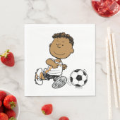 Serviette En Papier Franklin Jouer Au Football (En situation)