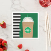 Serviette En Papier Frap Café Moderne Chic Anniversaire Fête (En situation)
