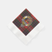 Serviette En Papier Fraser Lovat Tartan & Badge (Coin)