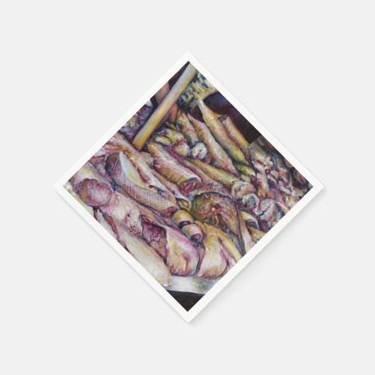 Serviette En Papier Fraternizing avec du poisson frais (Coin)