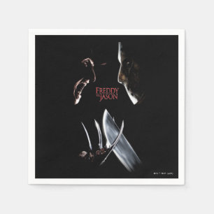 Serviette En Papier Freddy contre Jason   Affiche théâtrale