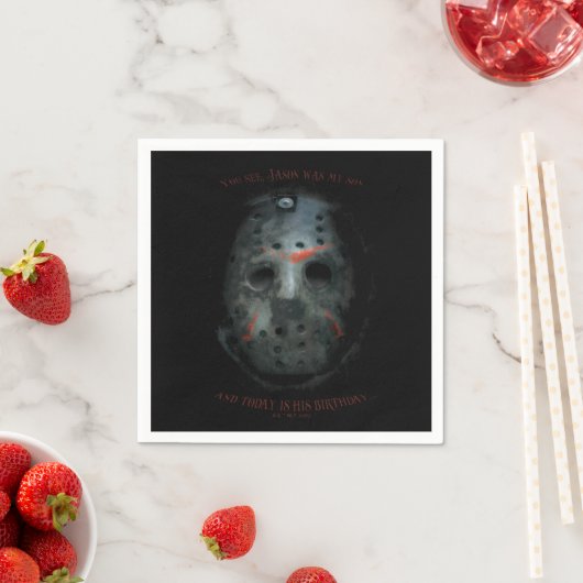 Serviette En Papier Freddy contre Jason | Devis Jason Mask (En situation)
