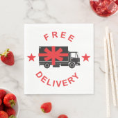Serviette En Papier Free Shipping Delivery Truck (En situation)
