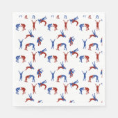 Serviette En Papier Freestyle Greco Motif de lutte romaine (Devant)