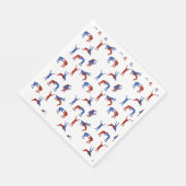 Serviette En Papier Freestyle Greco Motif de lutte romaine (Coin)