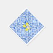 Serviette En Papier French Blue Tiles, Ciao Baby, Lemons  (Coin)