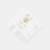 Serviette En Papier French Bulldog Chien Personnalisé Boissons sur moi (Coin)