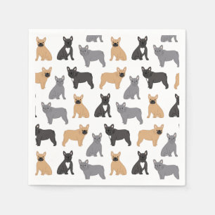 Serviette En Papier French Bulldog - Choisissez votre couleur !