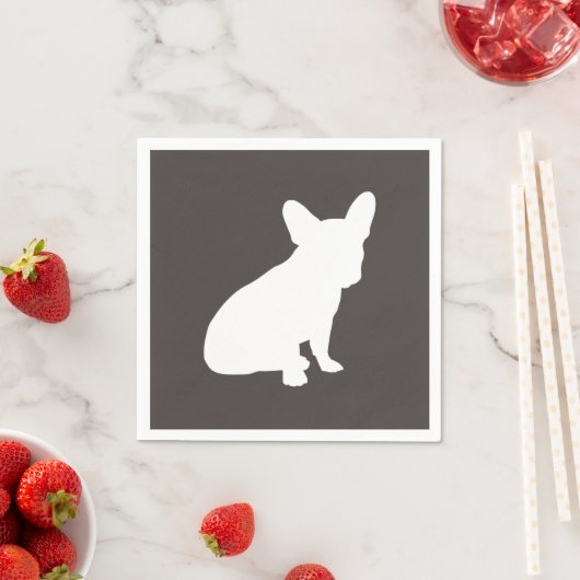Serviette En Papier French Bulldog Theme Party - Baby shower neutre (En situation)