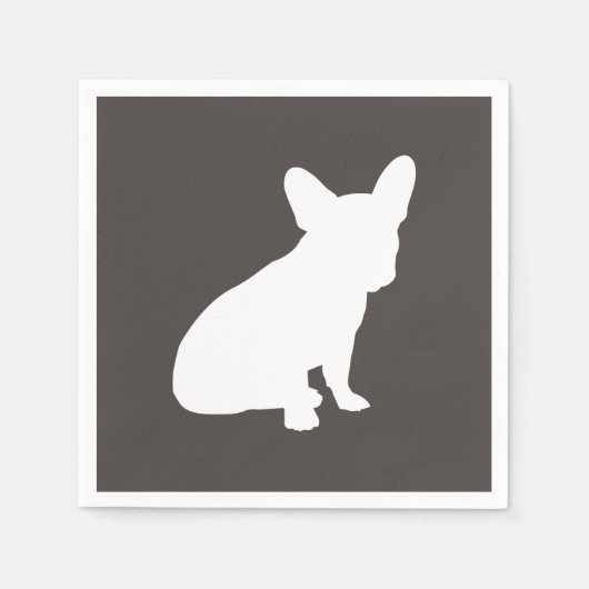Serviette En Papier French Bulldog Theme Party - Baby shower neutre (Devant)