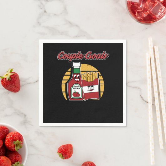 Serviette En Papier French Fries Funny Puns de pomme de terre Mariage (En situation)