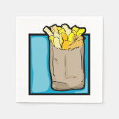 Serviette En Papier French Fries Paper Napkins (Devant)