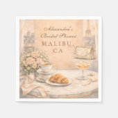 Serviette En Papier French Paris Bridal Shower (Devant)