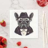 Serviette En Papier Frenchie The Gangster (En situation)