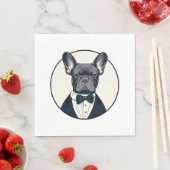 Serviette En Papier Frenchie The Gentlemen (En situation)