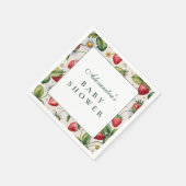 Serviette En Papier Fresh Berry Gingham Baby Shower (Coin)