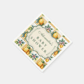 Serviette En Papier Fresh Citrus Floral Baby Shower (Coin)