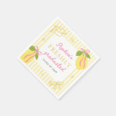 Serviette En Papier Freshly Graduated Lemon Pink Bow Graduation (Coin)
