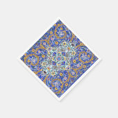 Serviette En Papier Fresque carrelée persane (Coin)