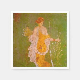 Serviette En Papier Fresque de Flore dans la Villa d'Ariadne, Pompéi