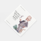 Serviette En Papier Freud & Citation À Propos Du Papier Chat (Coin)