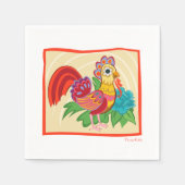 Serviette En Papier Frida Kahlo Chicken Graphic (Devant)