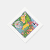 Serviette En Papier Frida Kahlo Parrot Graphic (Coin)