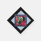 Serviette En Papier Frida Kahlo Retro Pink Denim (Coin)