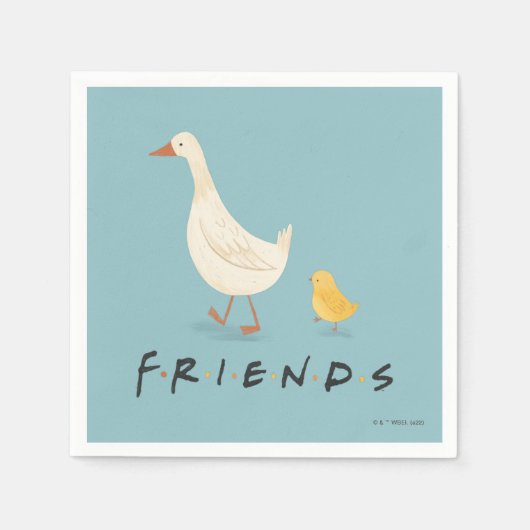 Serviette En Papier FRIENDS™ | The Chick and the Duck (Devant)