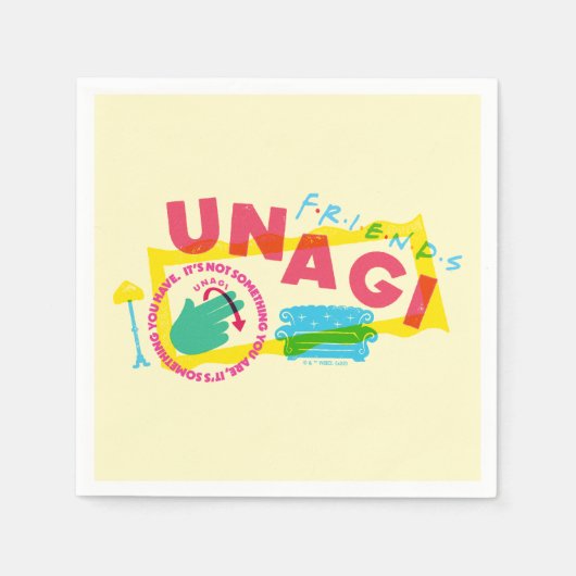 Serviette En Papier FRIENDS™ Unagi (Devant)