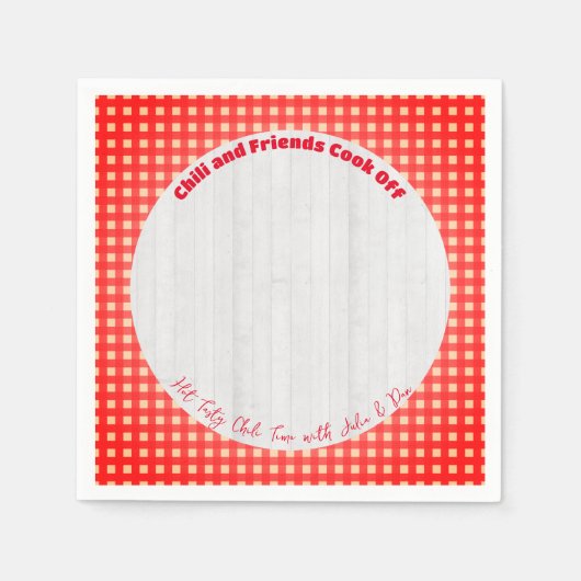 Serviette En Papier Friendsgiving Potluck Chili Cook Off Thanksgiving (Devant)