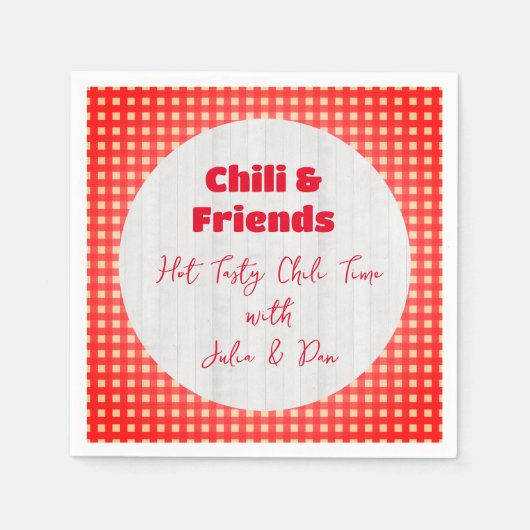 Serviette En Papier Friendsgiving Potluck Chili Cook Off Thanksgiving (Devant)