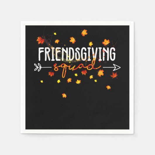 Serviette En Papier Friendsgiving Squad Thanksgiving Friend Friend (Devant)